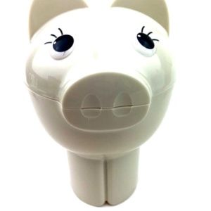 Snack Holder on the Go Piggy Cup Holder Travel Children Kids Off White Pigout